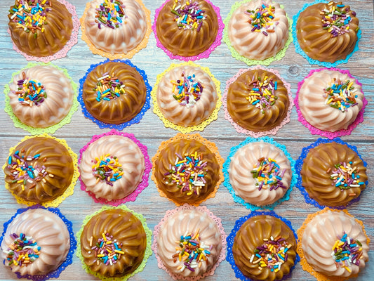 Mini Cake Wax Melts - Cocoa Magic or Vanilla Charm