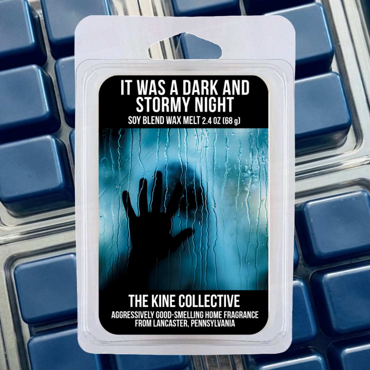 It Was A Dark And Stormy Night 2.4oz Cubed Wax Melts from The Kine Collective