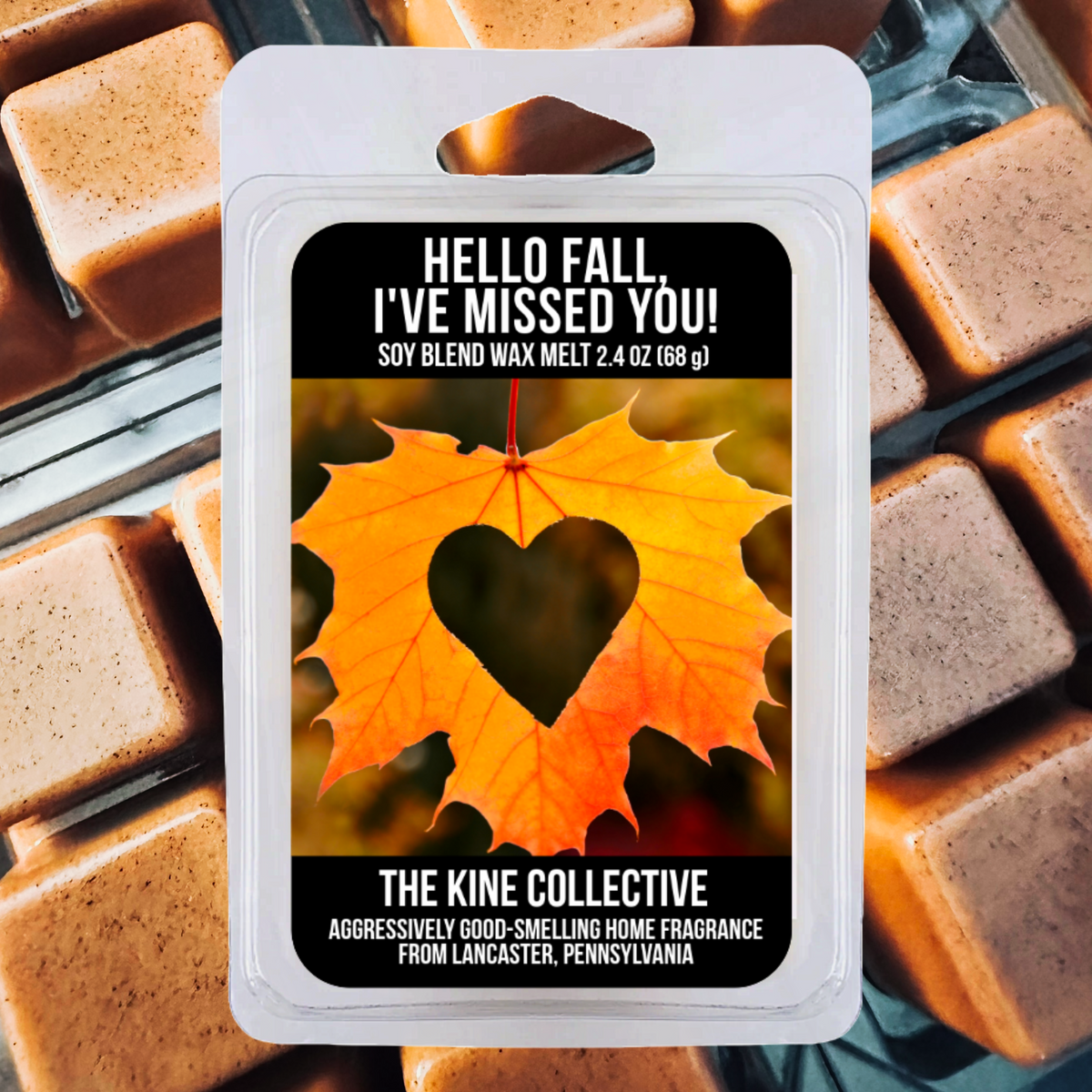 Hello Fall! I've Missed You! 2.4oz Cubed Wax Melts from The Kine Collective