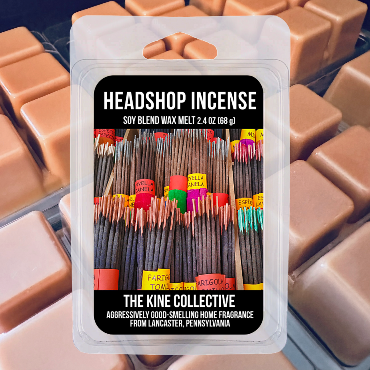 Headshop Incense 2.4oz Cubed Wax Melts from The Kine Collective