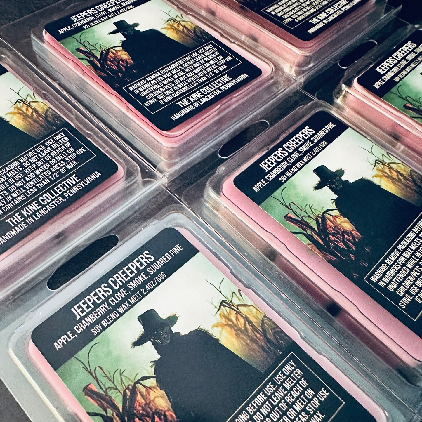 Jeepers Creepers - Apple, Cranberry, Clove, Smoke, Sugared Pine 2.4oz Artisan Soy Wax Melts