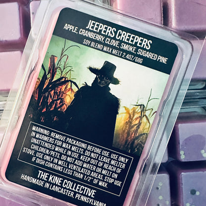 Jeepers Creepers - Apple, Cranberry, Clove, Smoke, Sugared Pine 2.4oz Artisan Soy Wax Melts