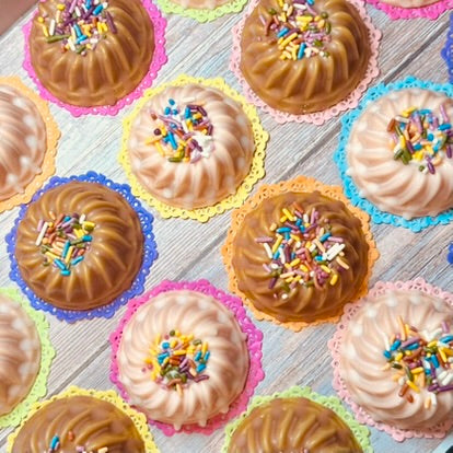 Mini Cake Wax Melts - Cocoa Magic or Vanilla Charm