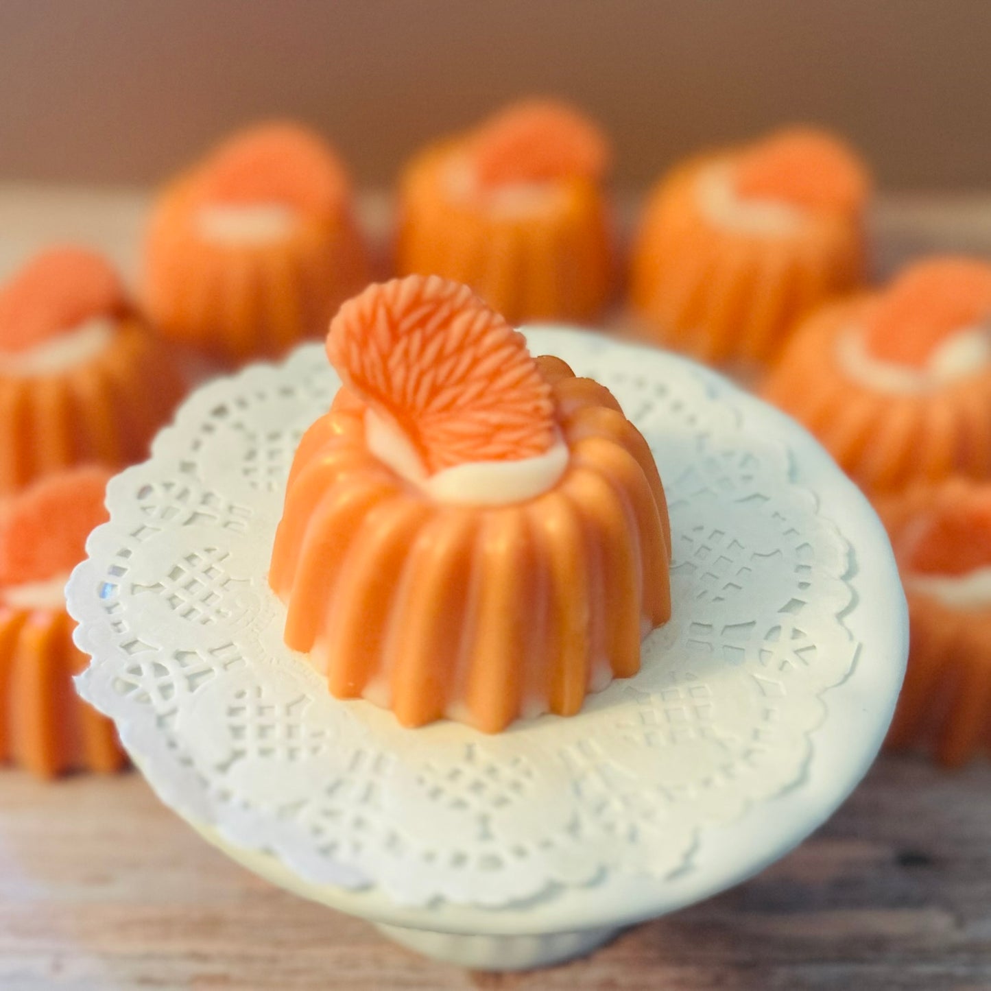 Mini Cake Wax Melts - Orange Chiffon
