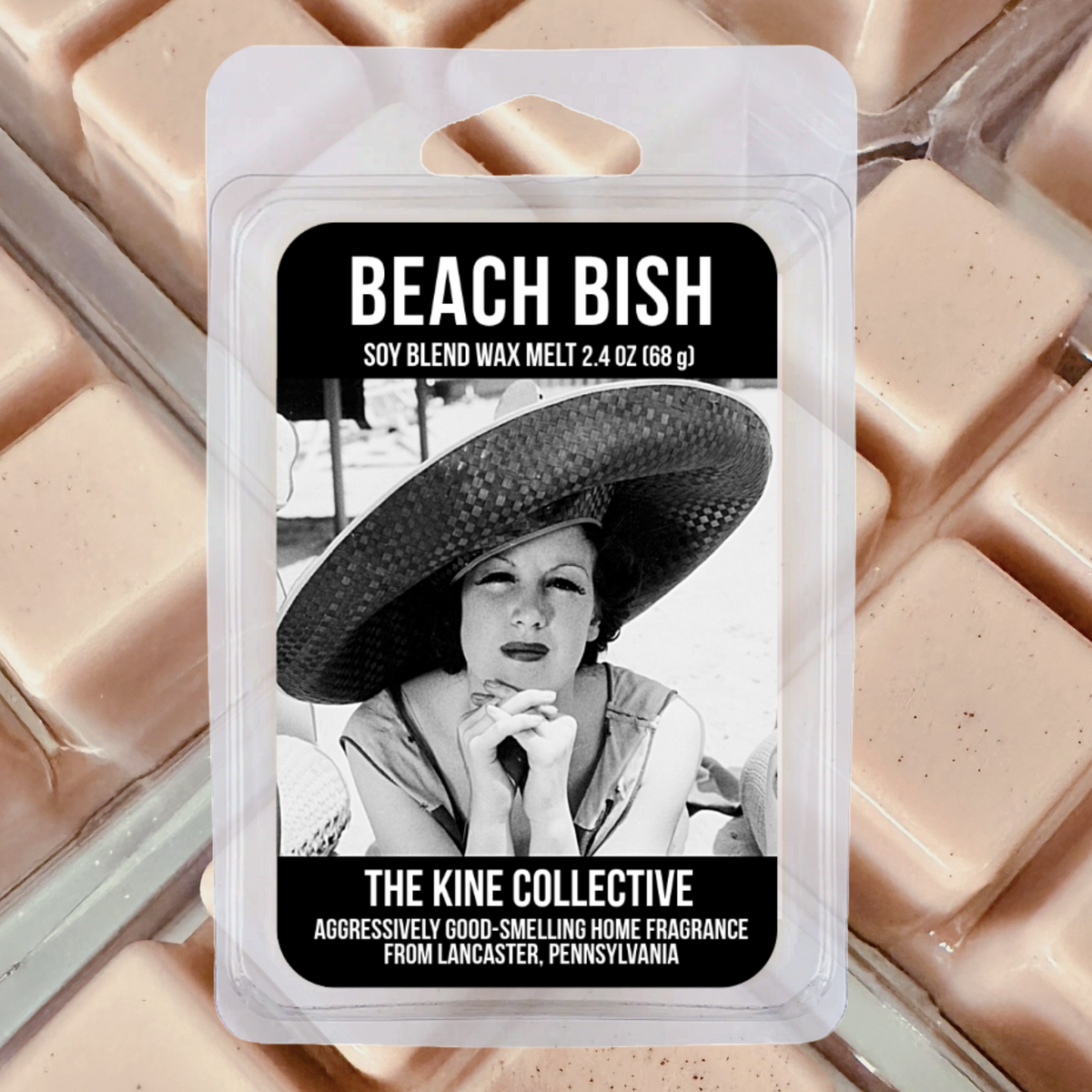 Beach Bish 2.4oz Cubed Wax Melts from The Kine Collective