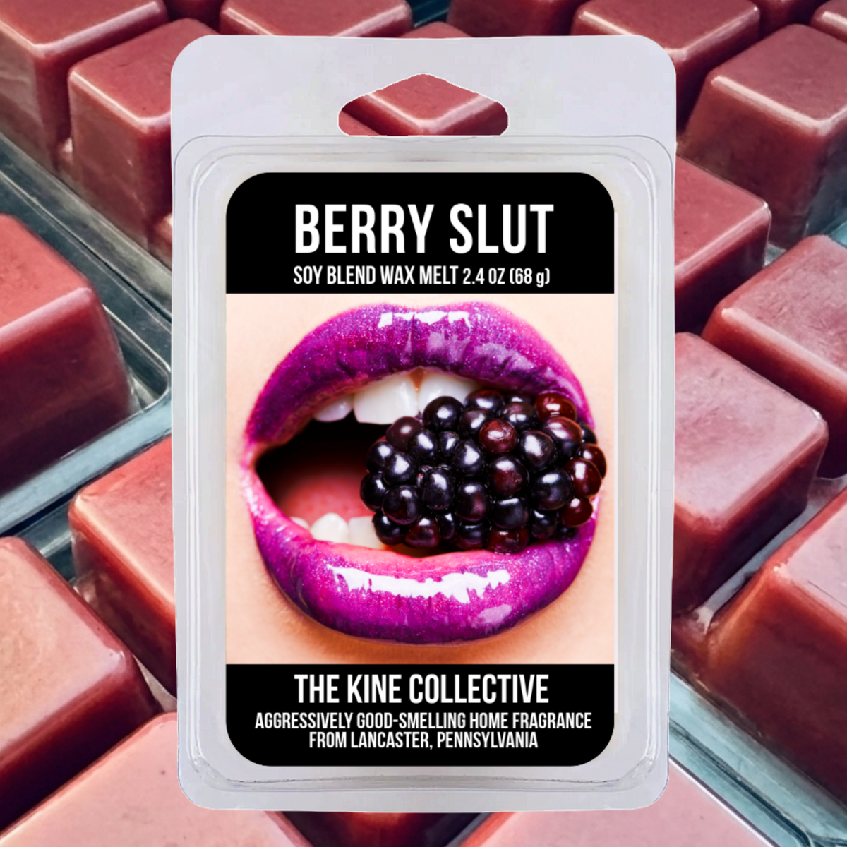 Berry Slut 2.4oz Cubed Wax Melts from The Kine Collective