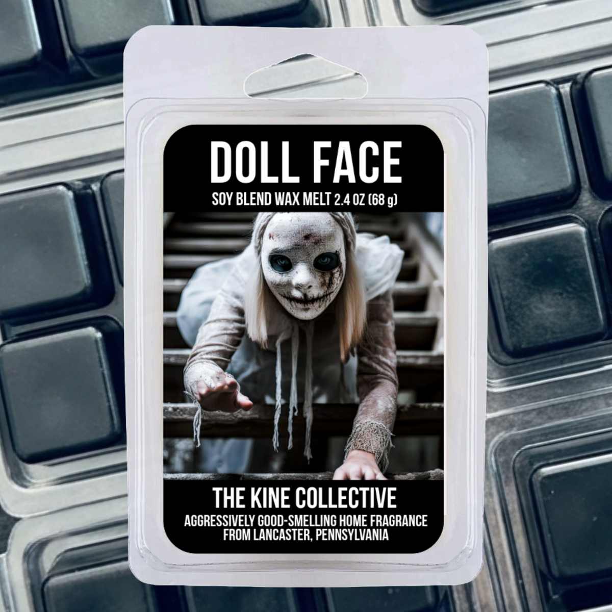 Doll Face 2.4oz Cubed Wax Melts from The Kine Collective