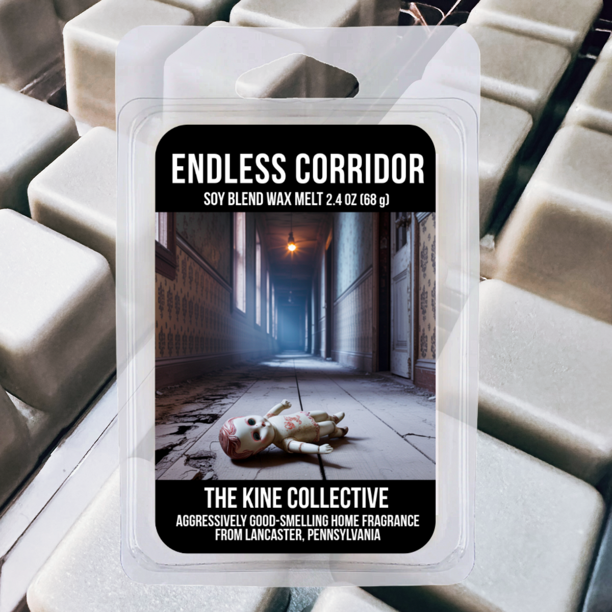 Endless Corridor 2.4oz Cubed Wax Melts from The Kine Collective