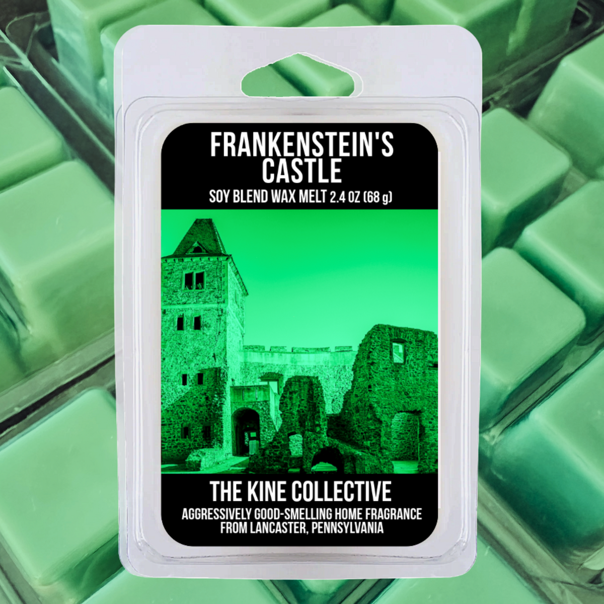 Frankensetin's Castle 2.4oz Cubed Wax Melts from The Kine Collective