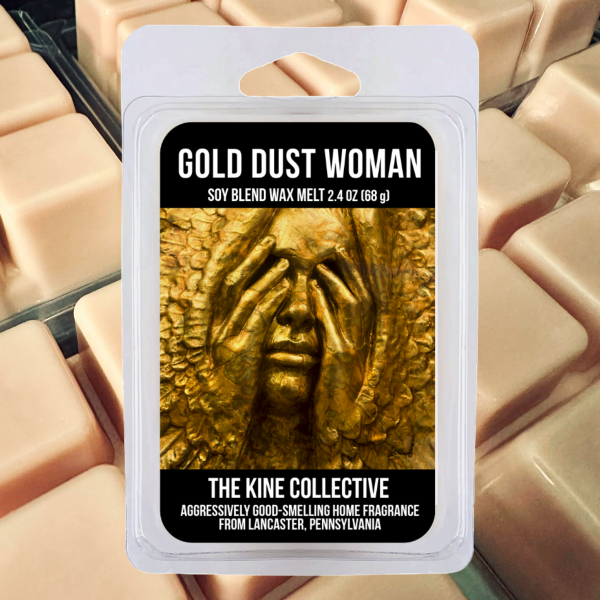 Gold Dust Woman 2.4oz Cubed Wax Melts from The Kine Collective