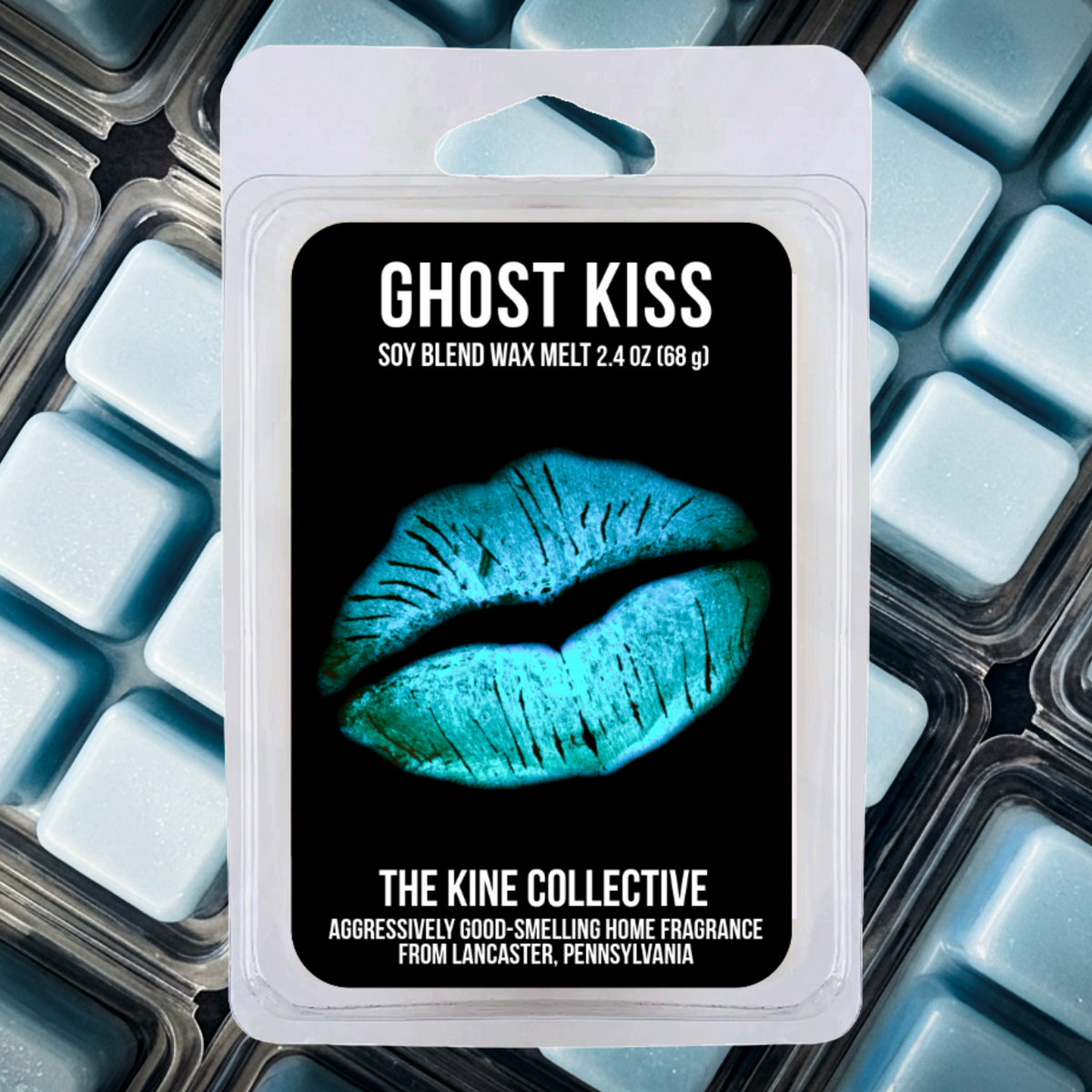 Ghost Kiss 2.4oz Cubed Wax Melts from The Kine Collective