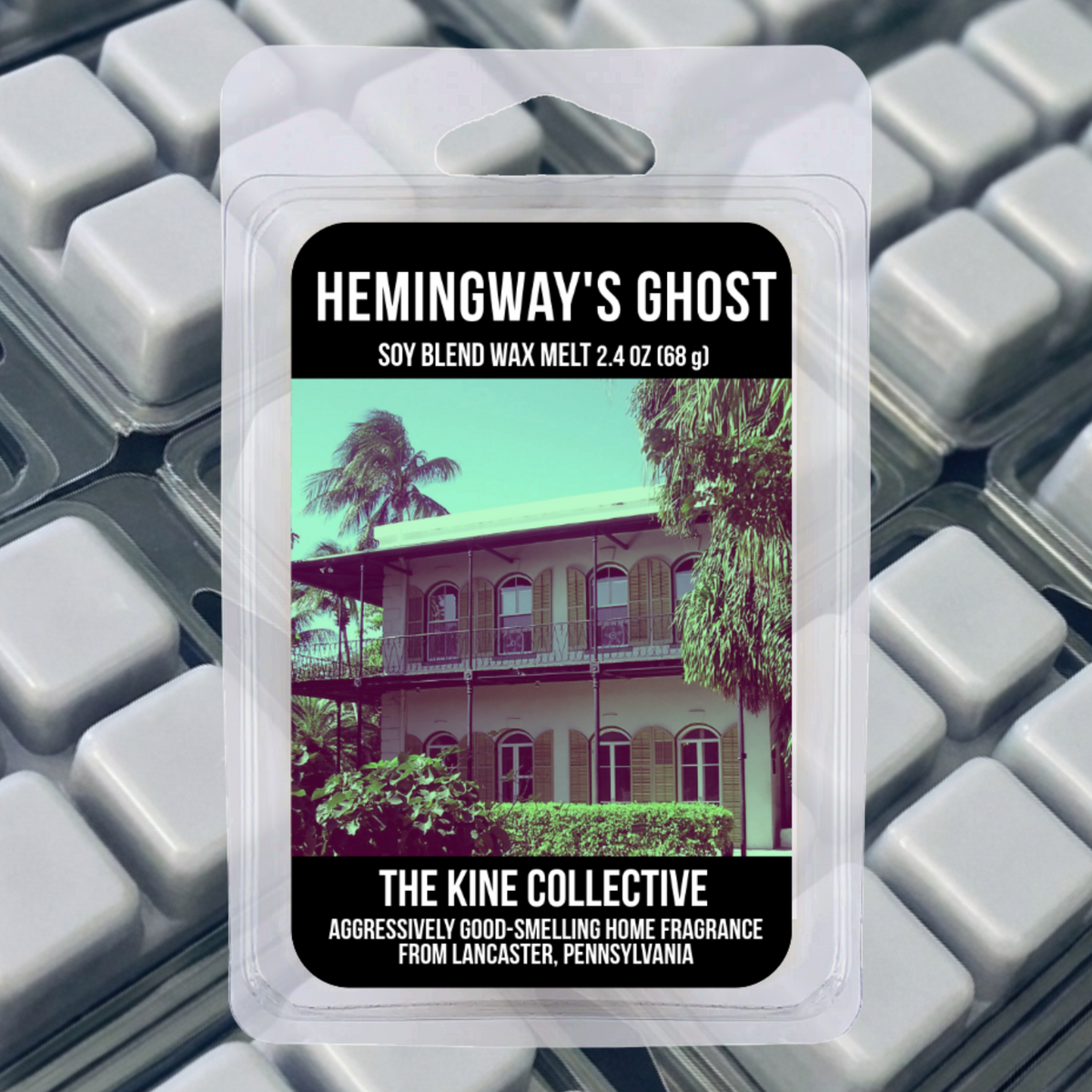 Hemingway's Ghost 2.4oz Cubed Wax Melts from The Kine Collective