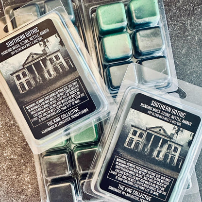 Southern Gothic - Hanging Moss, Petrichor, Amber, Nettle Leaf, Cedar 2.4oz Artisan Soy Wax Melts
