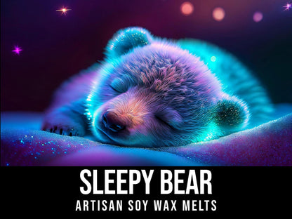 Sleepy Bear - Eucalyptus, Creamed Honey, Lavender 2.4oz Artisan Soy Wax Melts