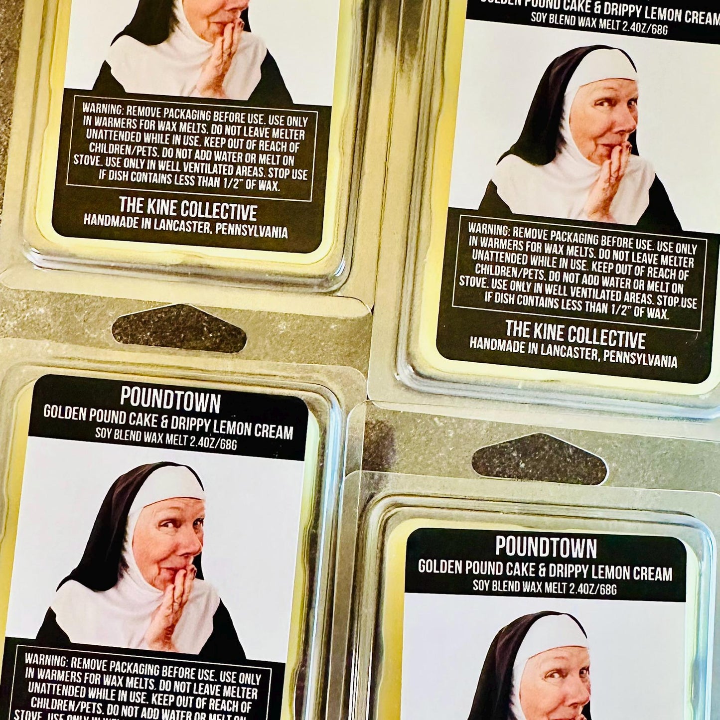 Poundtown - Warm Golden Pound Cake & Drippy Lemon Glazed 2.4oz Artisan Soy Wax Melts