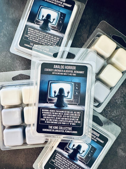 Analog Horror - Vanilla, Bergamot, Lavender, Patchouli 2.4oz Artisan Soy Wax Melts