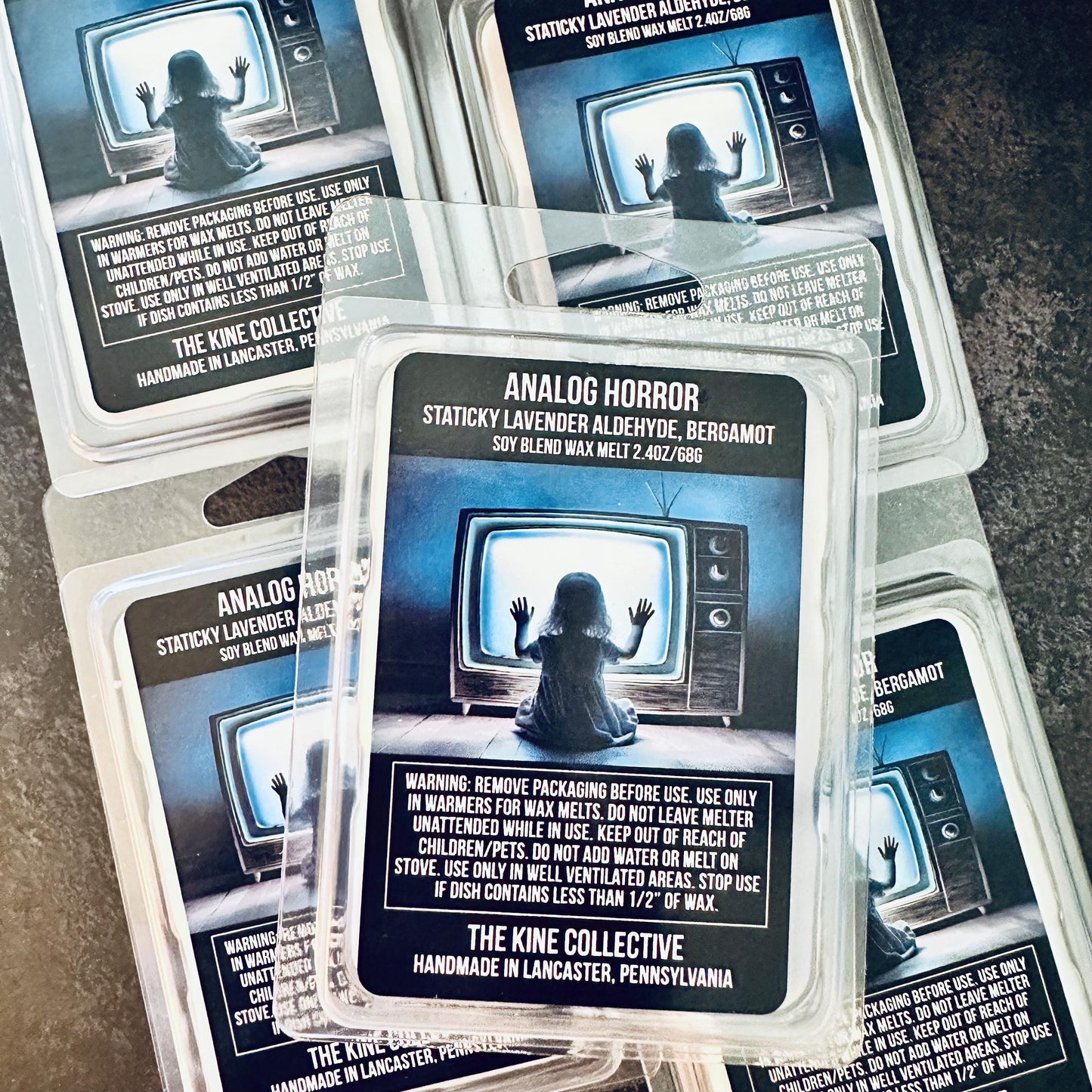 Analog Horror - Vanilla, Bergamot, Lavender, Patchouli 2.4oz Artisan Soy Wax Melts