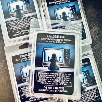 Analog Horror - Vanilla, Bergamot, Lavender, Patchouli 2.4oz Artisan Soy Wax Melts