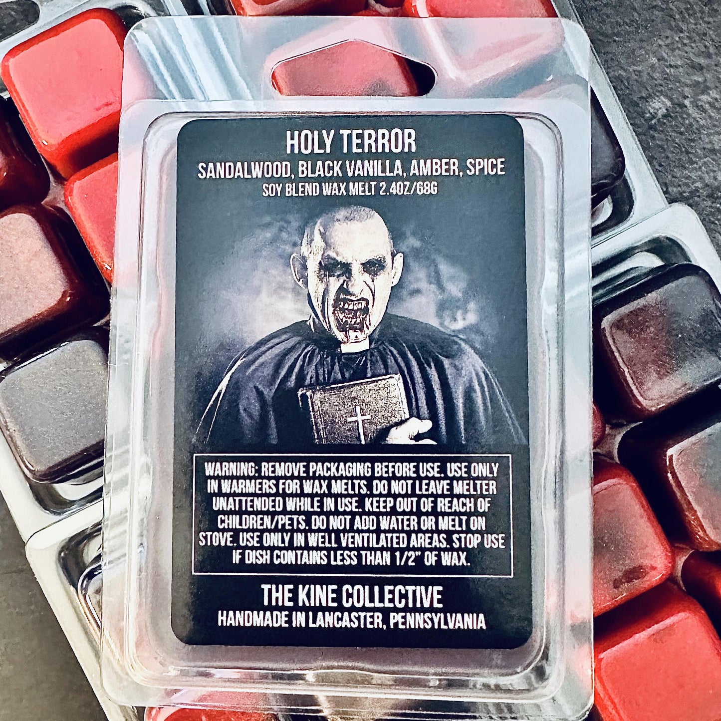 Holy Terror - Sandalwood, Black Vanilla, Night Floral, Spicy 2.4oz Artisan Soy Wax Melts