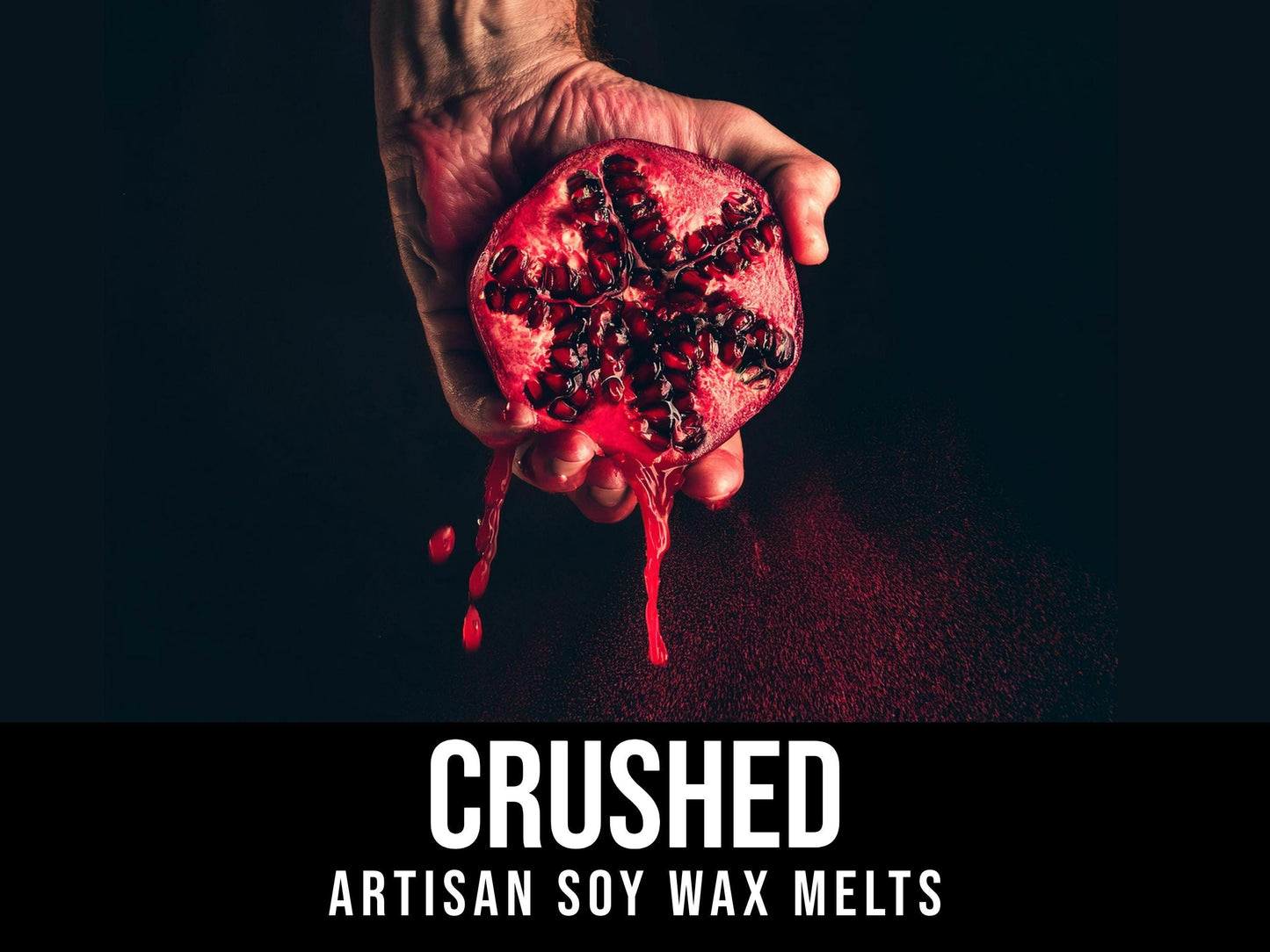 Crushed - Pomegranate, Orange, Vanilla, Cinnamon 2.4oz Artisan Soy Wax Melts