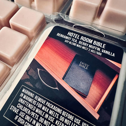 Hotel Room Bible - Bergamot, Fruity Vanilla 2.4oz Artisan Soy Wax Melts