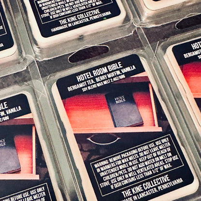 Hotel Room Bible - Bergamot, Fruity Vanilla 2.4oz Artisan Soy Wax Melts
