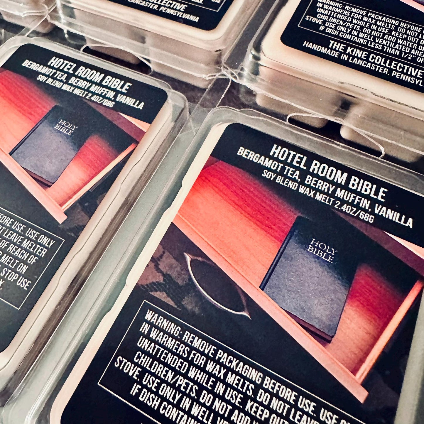 Hotel Room Bible - Bergamot, Fruity Vanilla 2.4oz Artisan Soy Wax Melts