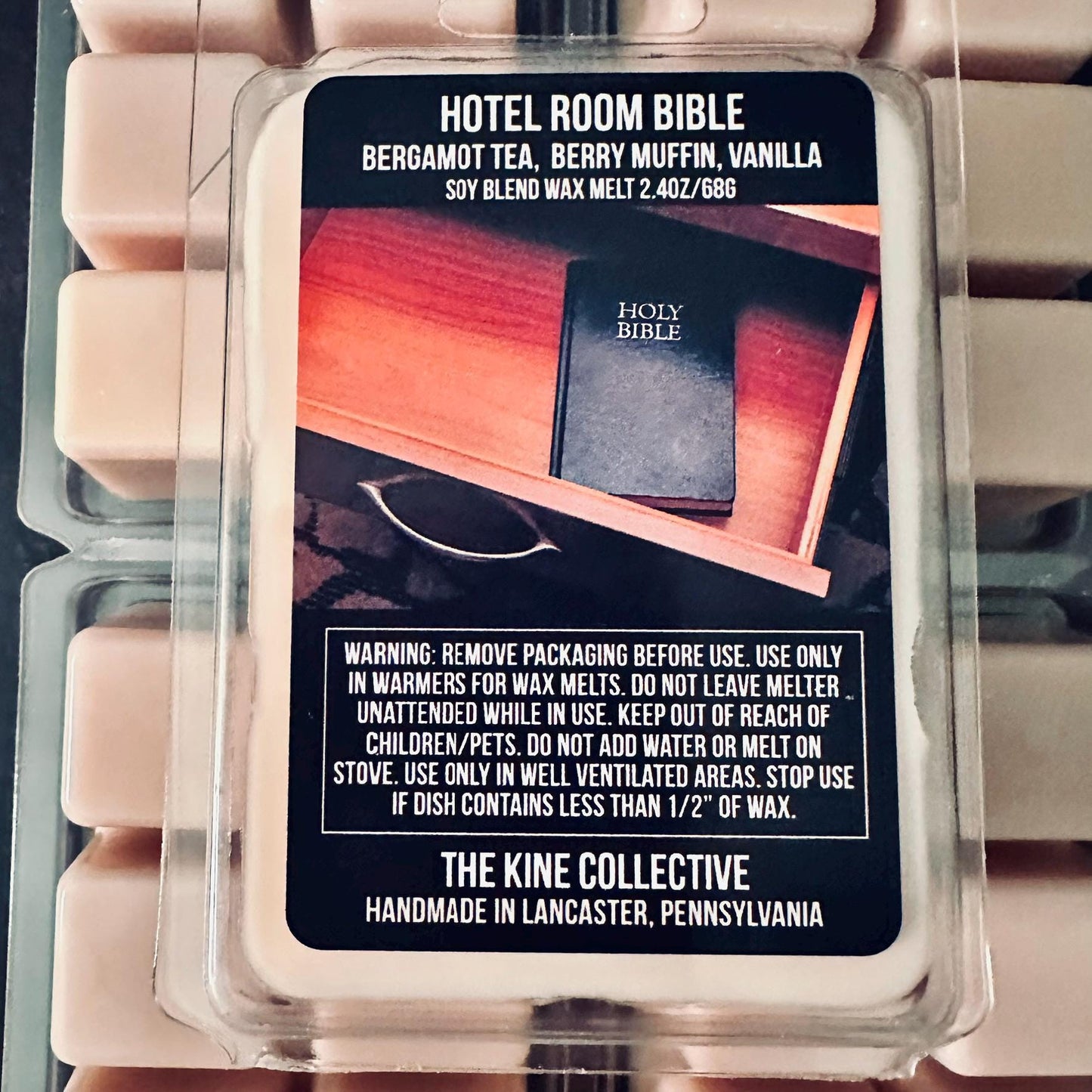 Hotel Room Bible - Bergamot, Fruity Vanilla 2.4oz Artisan Soy Wax Melts