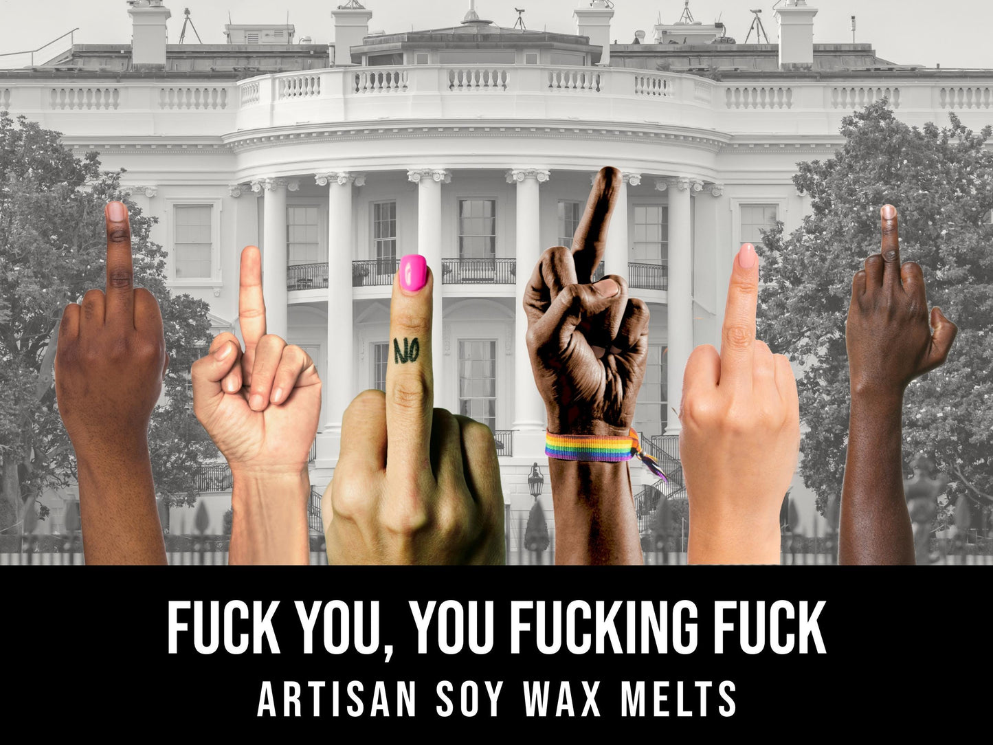 Fuck You, You Fucking Fuck - Verbena, Citrus, Driftwood 2.4oz Artisan Soy Wax Melts