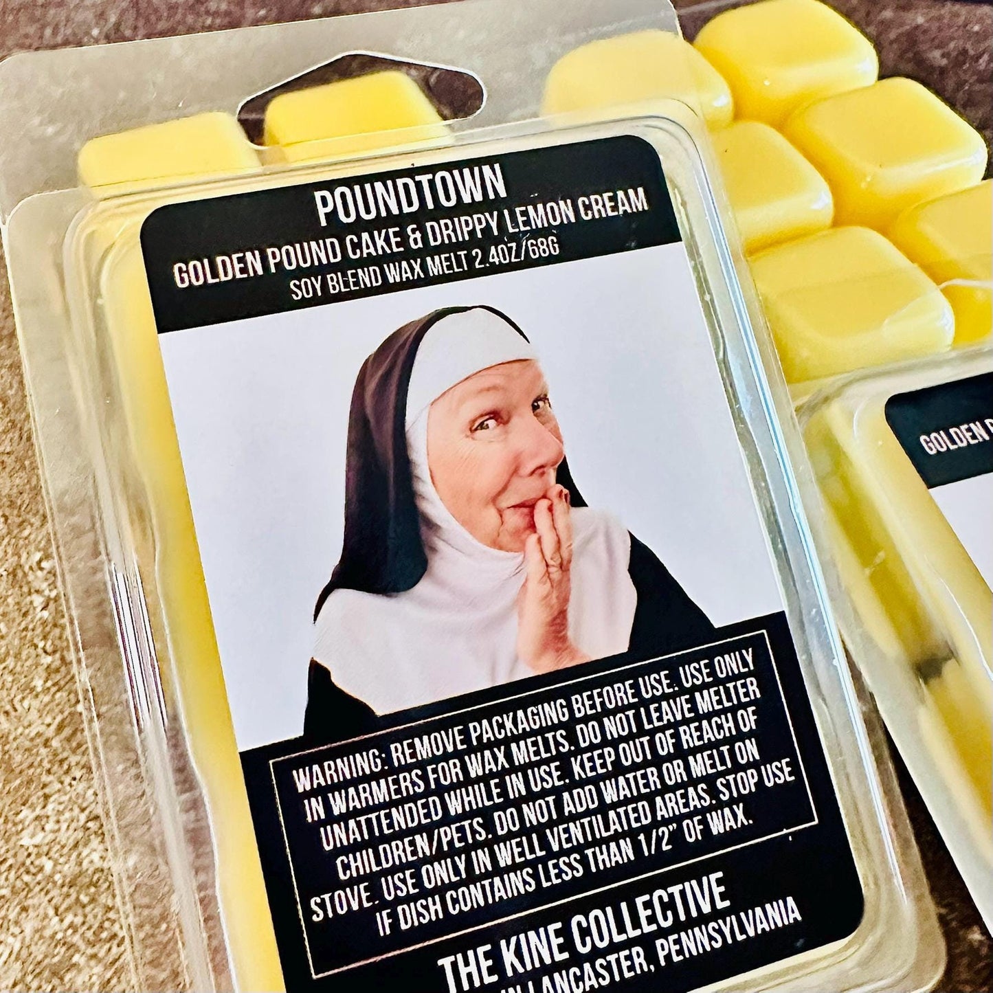 Poundtown - Warm Golden Pound Cake & Drippy Lemon Glazed 2.4oz Artisan Soy Wax Melts