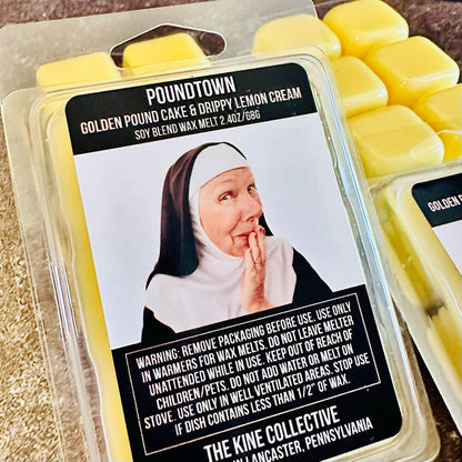Poundtown - Warm Golden Pound Cake & Drippy Lemon Glazed 2.4oz Artisan Soy Wax Melts