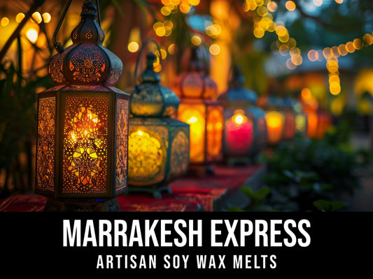 Marrakesh Express - Saffron, Incense, Peppercorn, Tobacco 2.4oz Artisan Soy Wax Melts