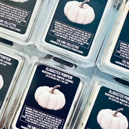 Alabaster Pumpkin - Marshmallow, Pumpkin, Caramel 2.4oz Artisan Soy Wax Melts