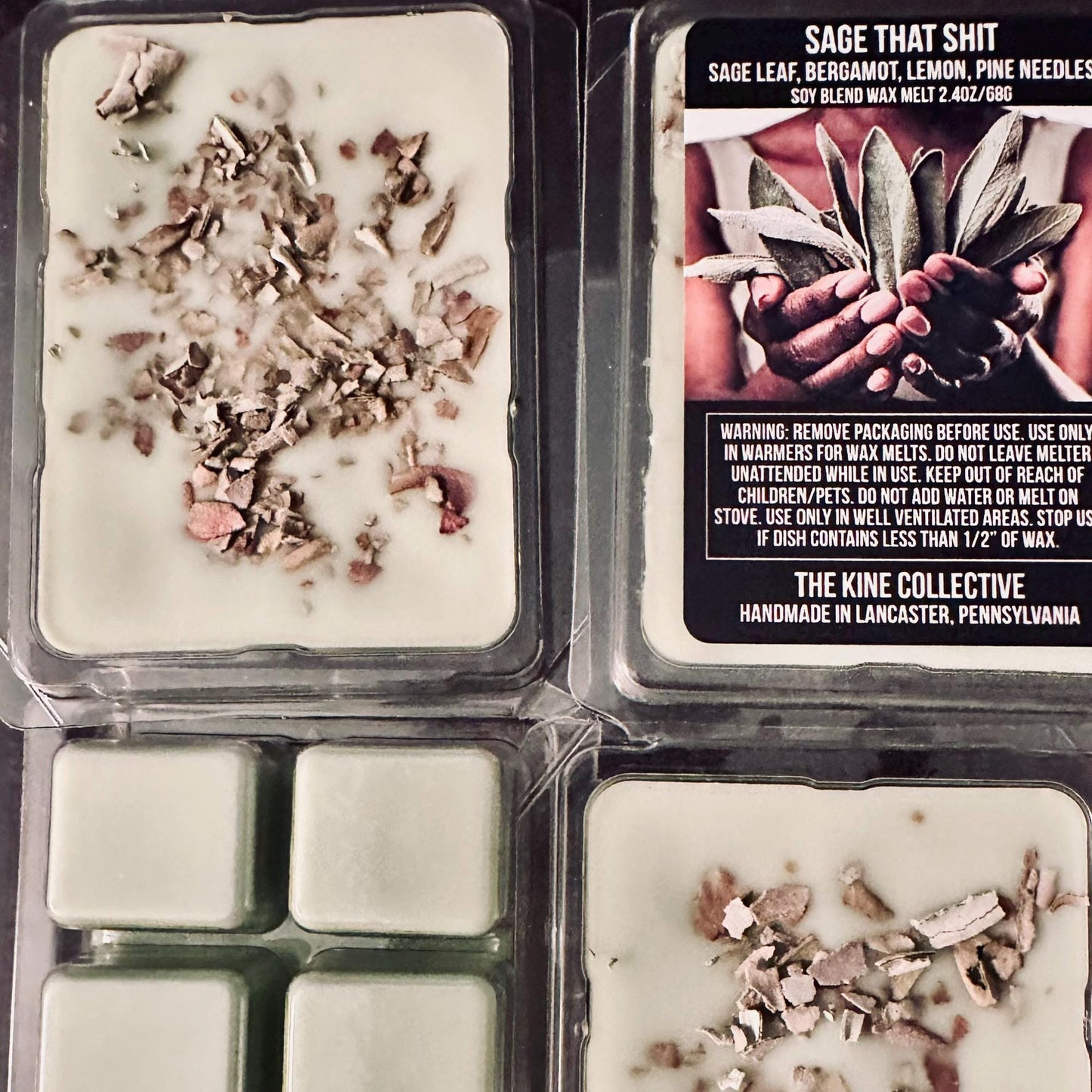 Sage That Shit - Sage Leaf, Bergamot, Lemon, Pine Needle 2.4oz Artisan Soy Wax Melts