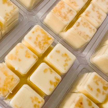 Citrine & Sweet Orange Essential Oil Infused  2.4oz Artisan Soy Wax Melts - Joy, Abundance, Emotional Uplifting