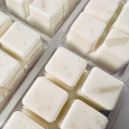 Crystal Quartz & Lemon Essential Oil Infused  2.4oz Artisan Soy Wax Melts - Clarity, Purification, Empowerment