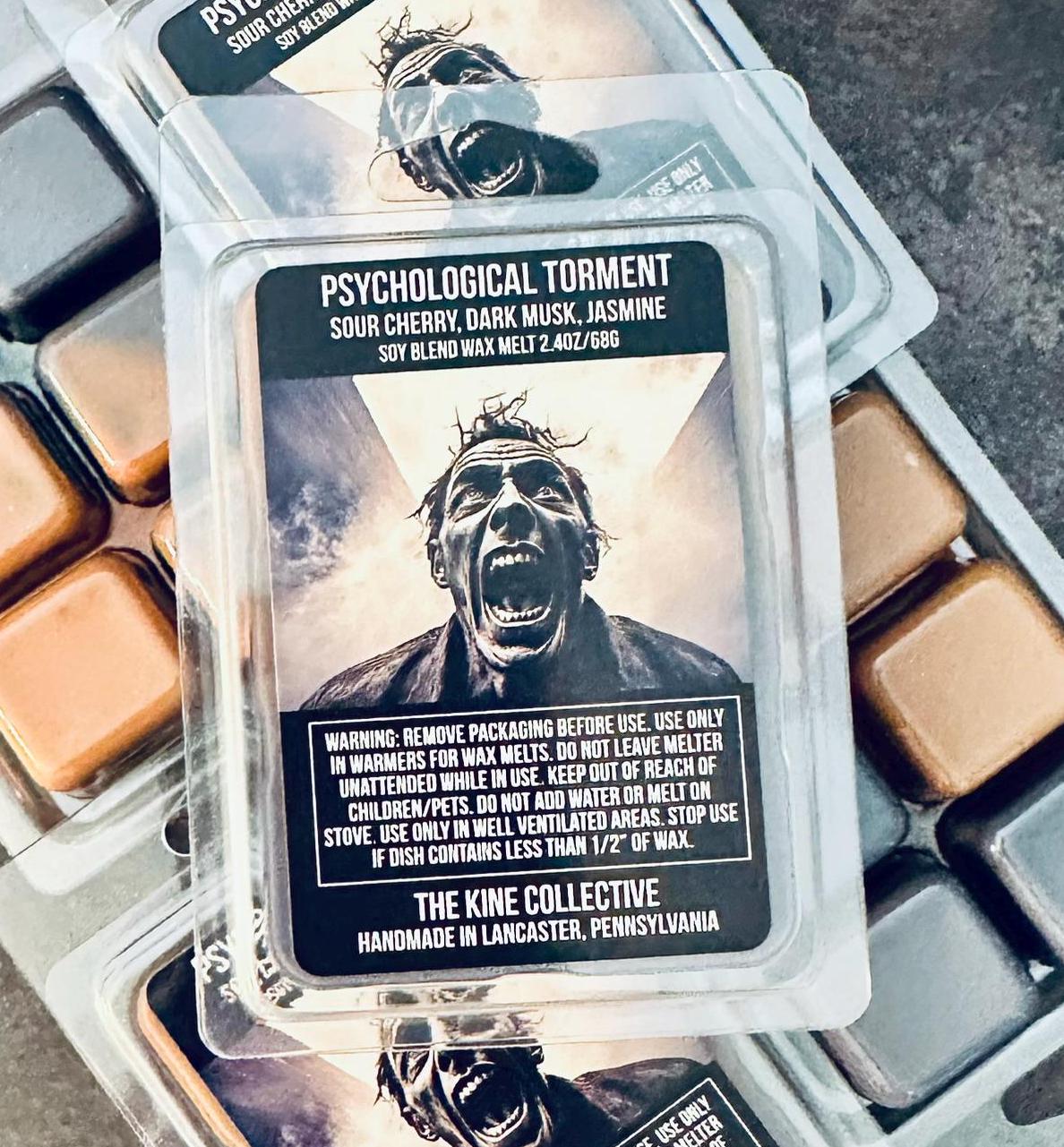 Psychological Torment - Cherry, Dark Musk, Sinister Jasmine 2.4oz Artisan Soy Wax Melts