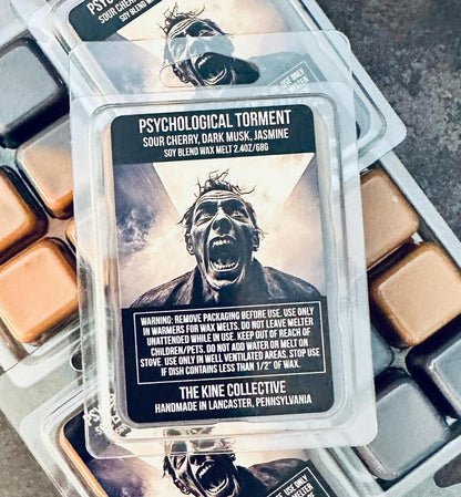 Psychological Torment - Cherry, Dark Musk, Sinister Jasmine 2.4oz Artisan Soy Wax Melts