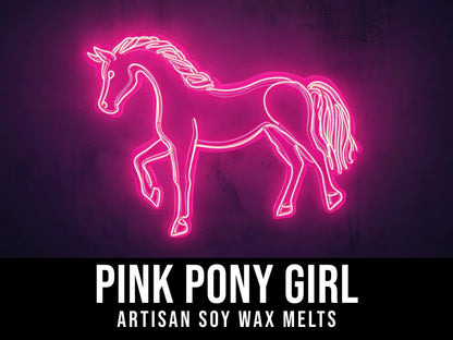 Pink Pony Girl - Strawberry, Wild Berries, Caramel 2.4oz Artisan Soy Wax Melts