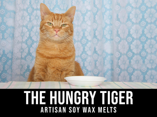 The Hungry Tiger - Warm Oats, Honey, Creamy Lactonic 2.4oz Artisan Soy Wax Melts