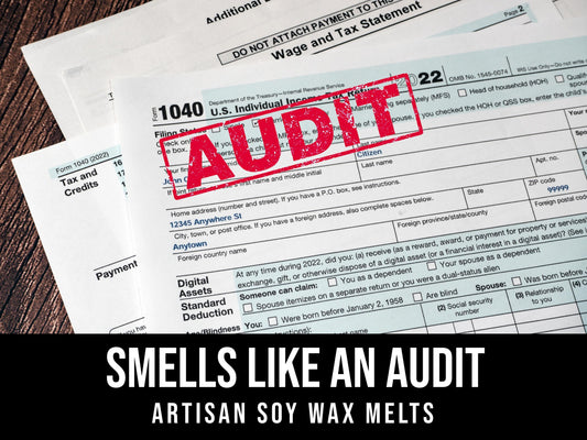 Smells Like An Audit - Chocolate Cupcake, Amaretto, Espresso, Vanilla Sugar 2.4oz Artisan Soy Wax Melts