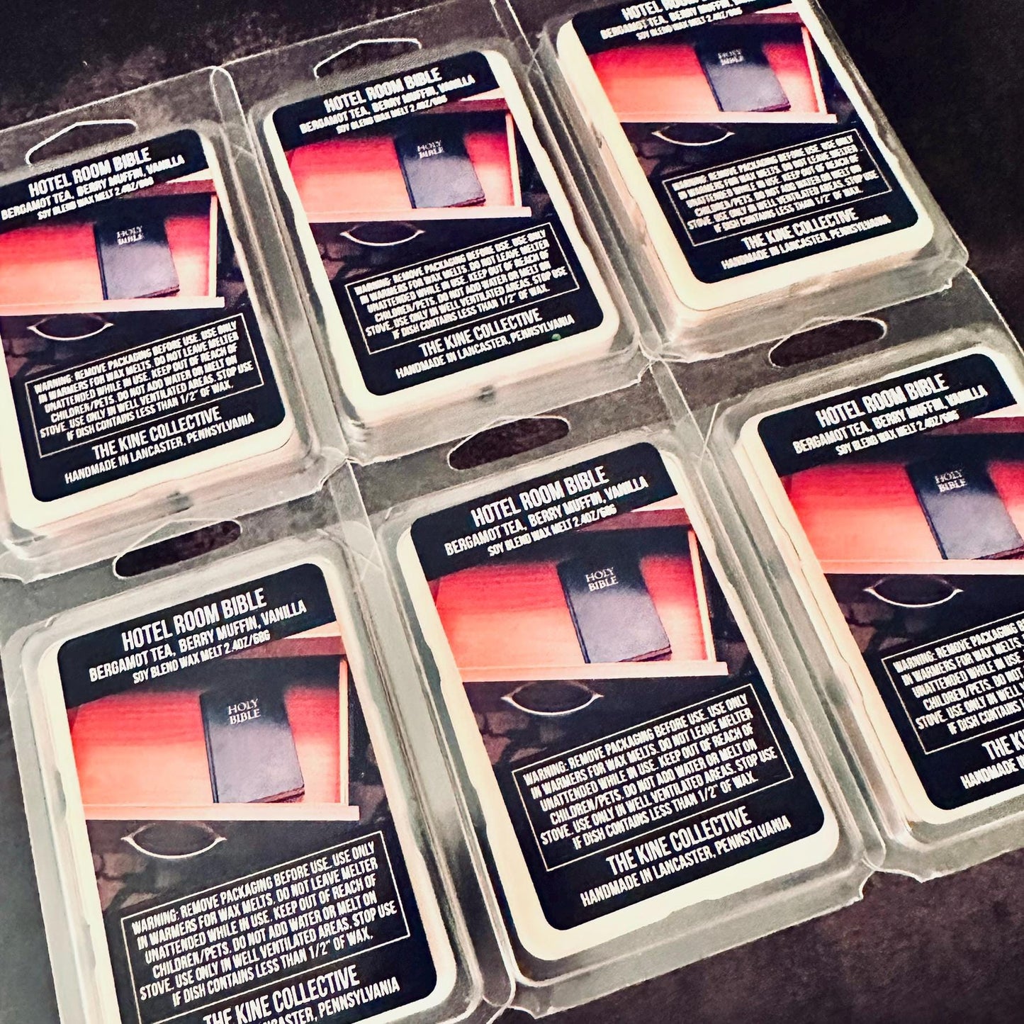 Hotel Room Bible - Bergamot, Fruity Vanilla 2.4oz Artisan Soy Wax Melts