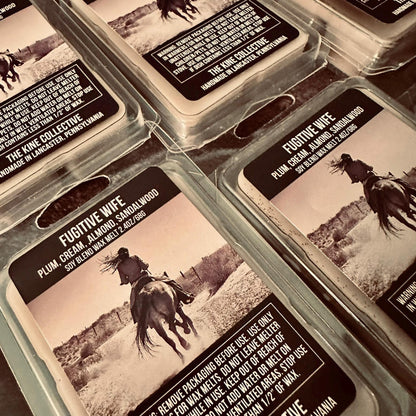 Fugitive Wife - Plum Cream, Almond, Sandalwood, Vanilla 2.4oz Artisan Soy Wax Melts