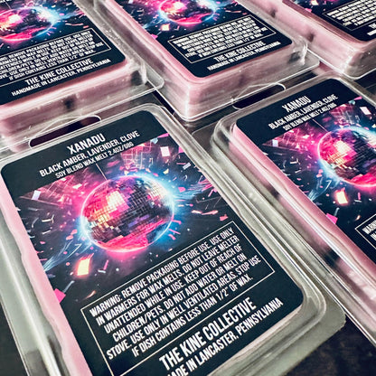 Xanadu - Black Amber, Lavender, Vanilla 2.4oz Artisan Soy Wax Melts