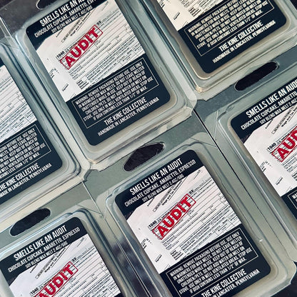 Smells Like An Audit - Chocolate Cupcake, Amaretto, Espresso, Vanilla Sugar 2.4oz Artisan Soy Wax Melts