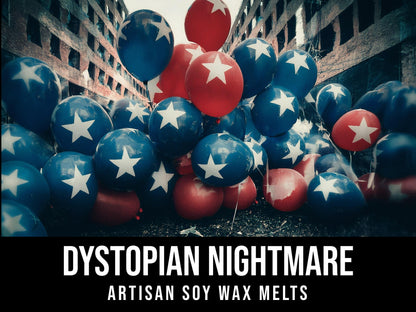 Dystopian Nightmare - Marigold, Orris, Cistus, Musk, Olibanum, Ambroxan 2.4oz Artisan Soy Wax Melts