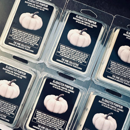 Alabaster Pumpkin - Marshmallow, Pumpkin, Caramel 2.4oz Artisan Soy Wax Melts