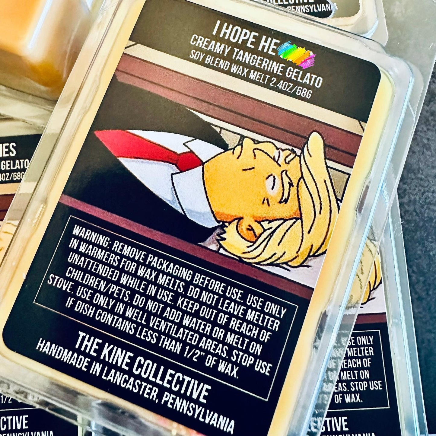 I Hope He D1es - Creamy Tangerine Gelato 2.4oz Artisan Soy Wax Melts