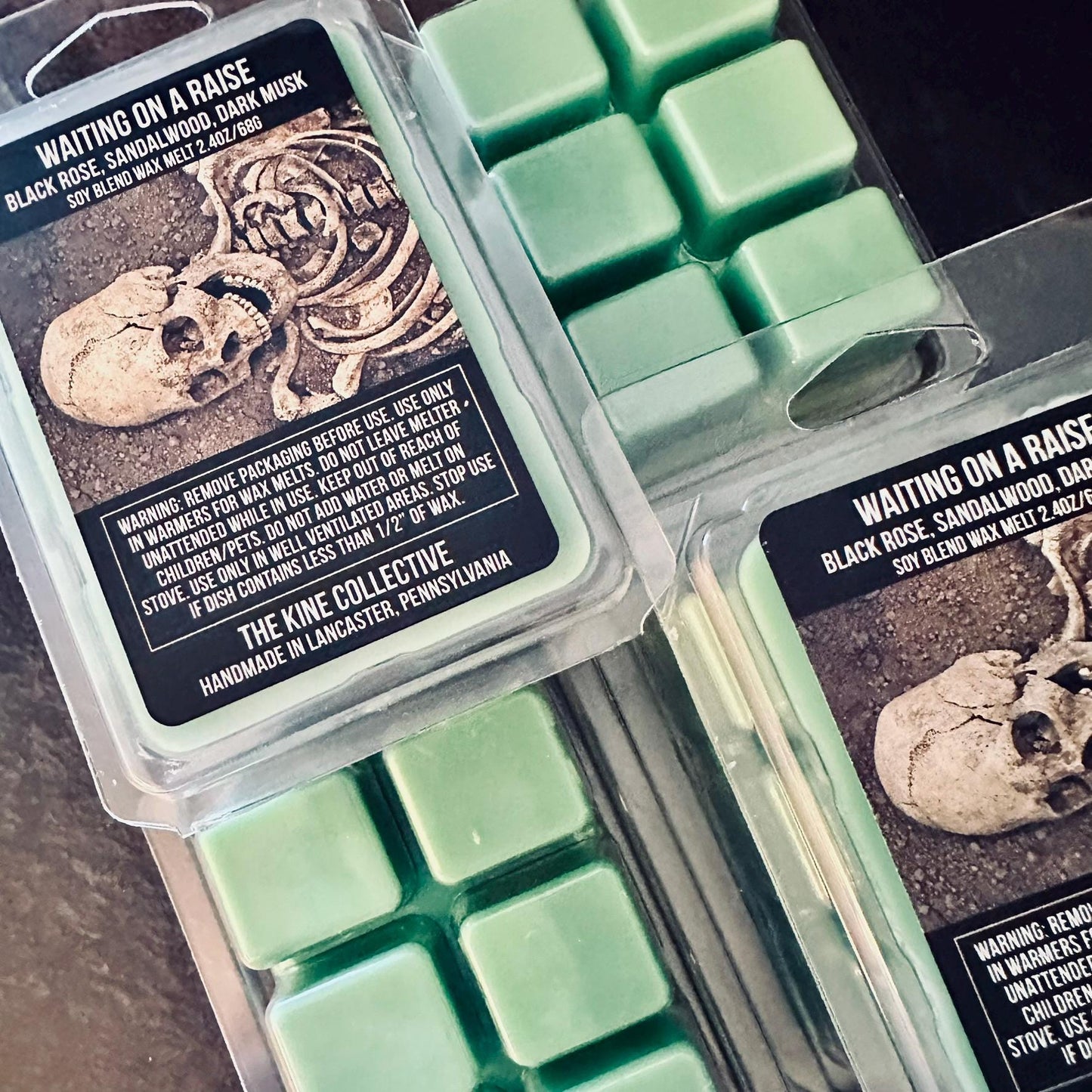 Waiting On A Raise - Black Rose, Zero Patience, Extra Loathing, Sandalwood 2.4oz Artisan Soy Wax Melts
