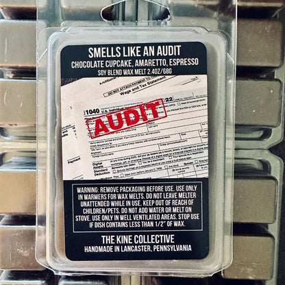 Smells Like An Audit - Chocolate Cupcake, Amaretto, Espresso, Vanilla Sugar 2.4oz Artisan Soy Wax Melts